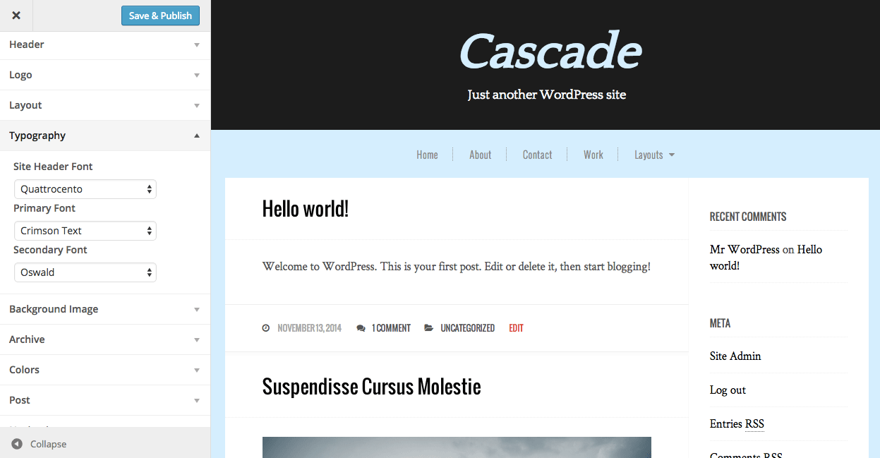 cascade-customizer